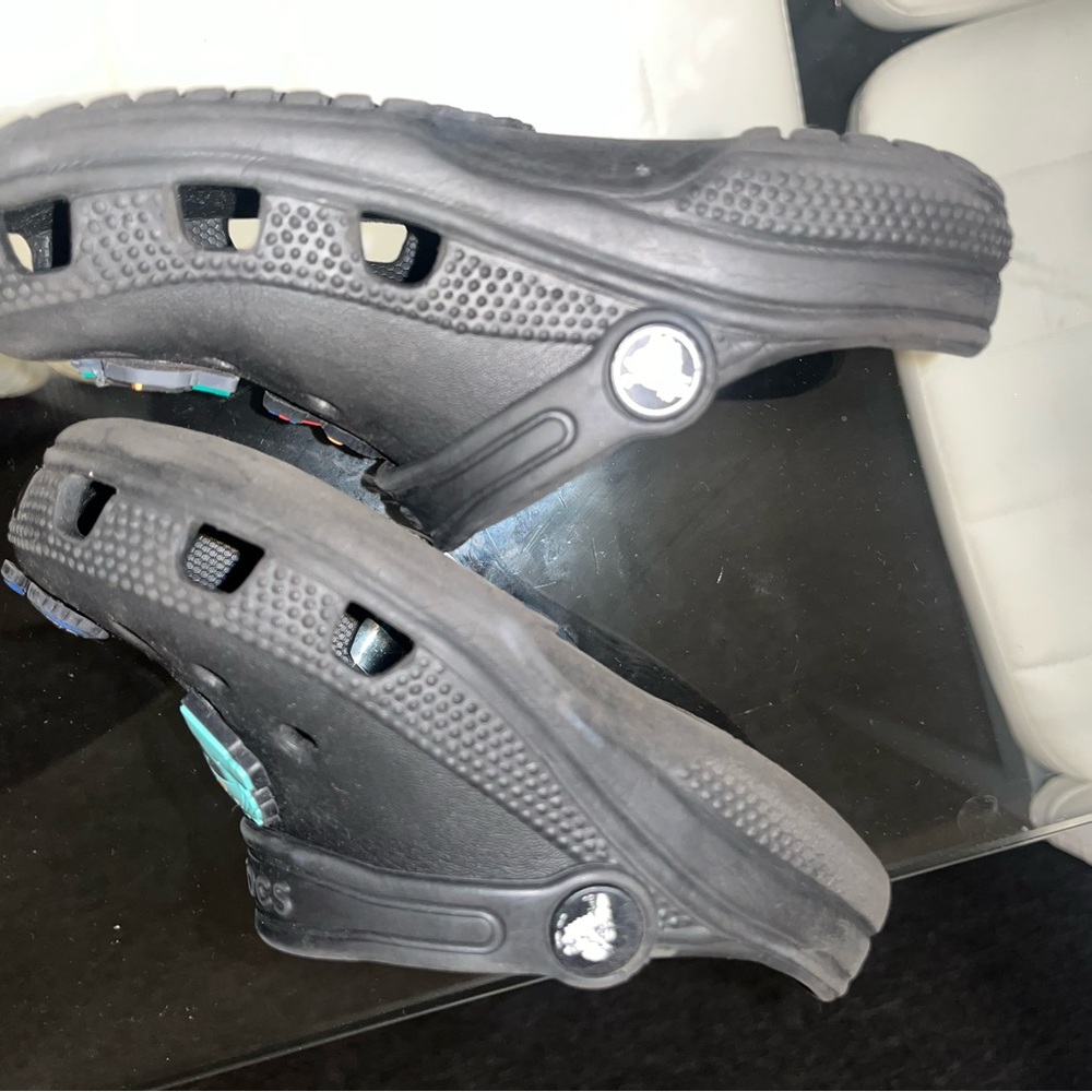 Kids Black Clogs